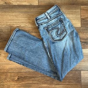 Silver jeans Suki high baby boot size 34